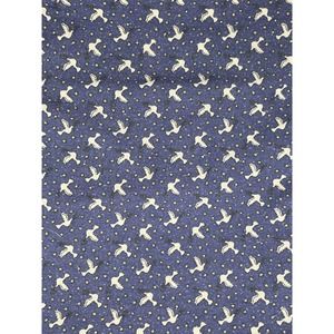 Spectrix Blue White Doves Cotton Stars Night Sky 35.5” X 43”